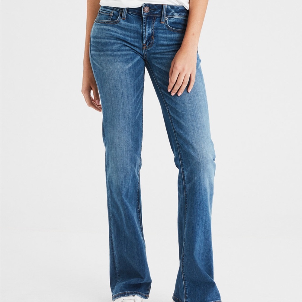 Wide Leg Jeans size 4 Long American Eagle